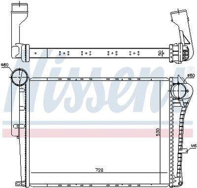 Charge Air Cooler NISSENS 97072