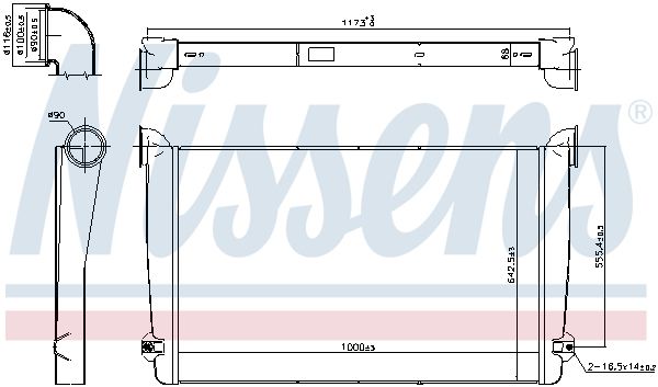 NISSENS 97078 Charge Air Cooler