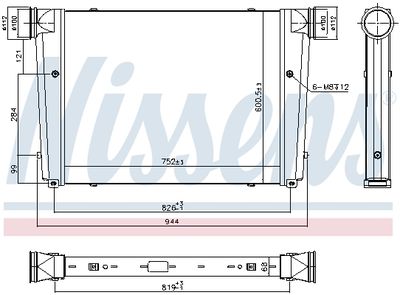 Charge Air Cooler NISSENS 97092