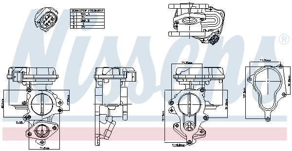 NISSENS 98156 EGR Valve
