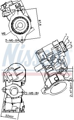 NISSENS 98181 EGR Valve