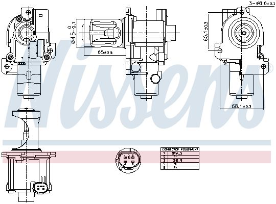 NISSENS 98216 EGR Valve