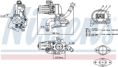 EGR Valve NISSENS 98232