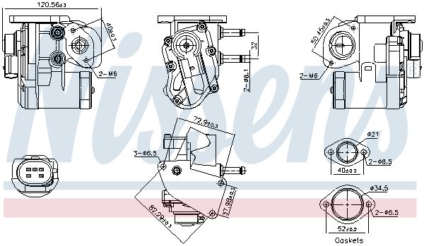 NISSENS 98236 EGR Valve