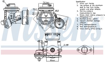 EGR Valve NISSENS 98299