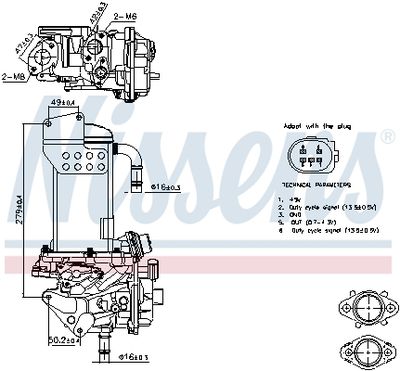 EGR Module NISSENS 98325