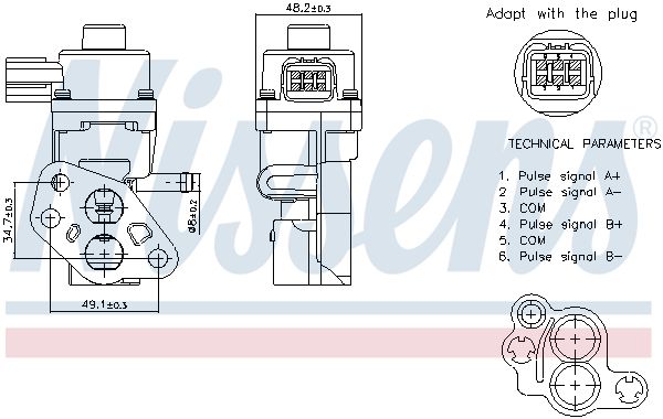 NISSENS 98341 EGR Valve