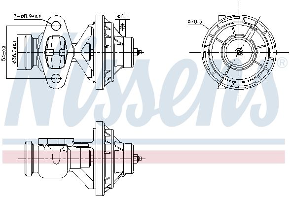 NISSENS 98342 EGR Valve