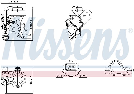 NISSENS 98344 EGR Valve