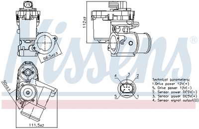 EGR Valve NISSENS 98347