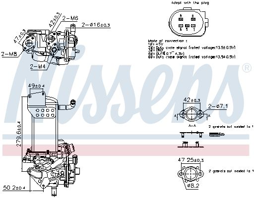 NISSENS 98358 EGR Module