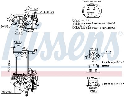 EGR Module NISSENS 98358