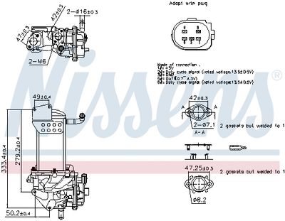 EGR Valve NISSENS 98359
