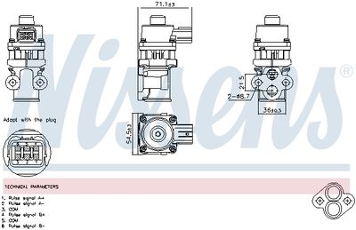 EGR Valve NISSENS 98368