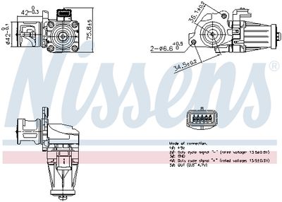 EGR Valve NISSENS 98376