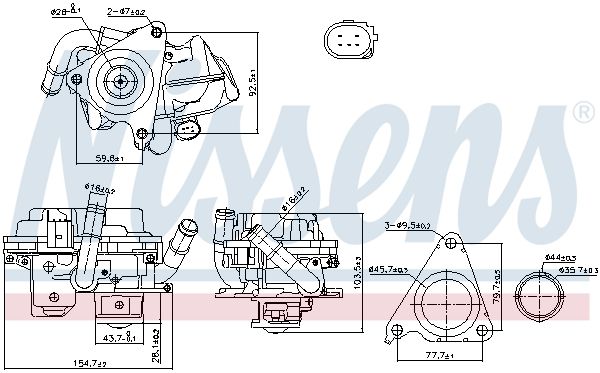 NISSENS 98379 EGR Valve