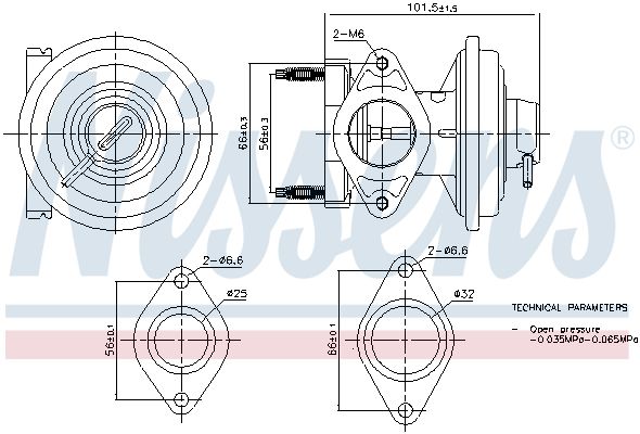 NISSENS 98444 EGR Valve