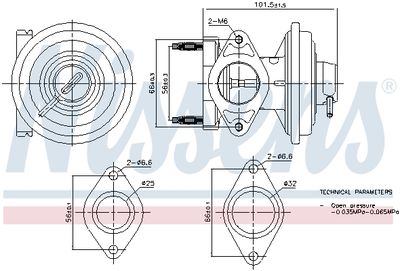 EGR Valve NISSENS 98444