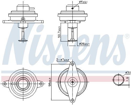 NISSENS 98470 EGR Valve