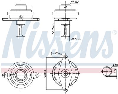 EGR Valve NISSENS 98470