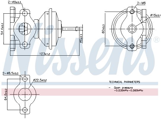 NISSENS 98471 EGR Valve