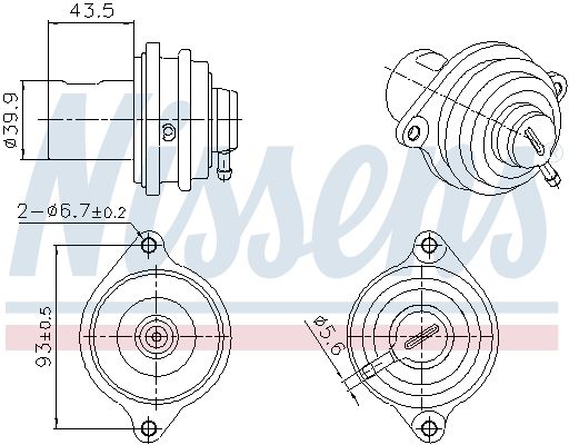 NISSENS 98472 EGR Valve