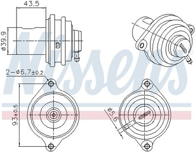 EGR Valve NISSENS 98472