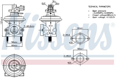 EGR Valve NISSENS 98474