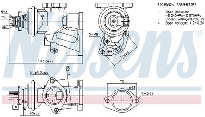 EGR Valve NISSENS 98475