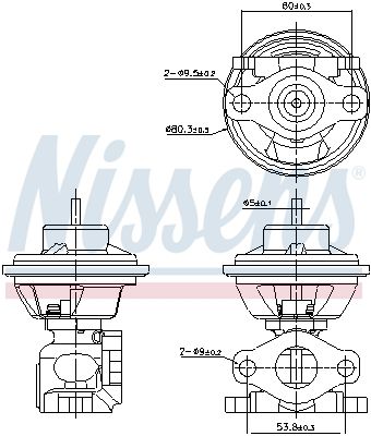 NISSENS 98477 EGR Valve