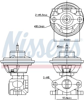 NISSENS 98479 EGR Valve