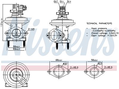 EGR Valve NISSENS 98480