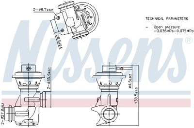 EGR Valve NISSENS 98496