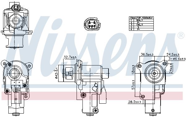 NISSENS 98552 EGR Valve