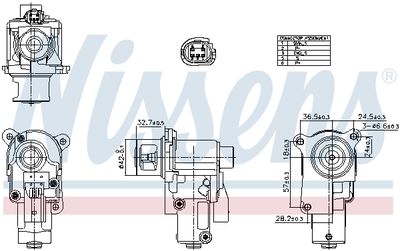 EGR Valve NISSENS 98552