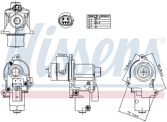 NISSENS 98553 EGR Valve