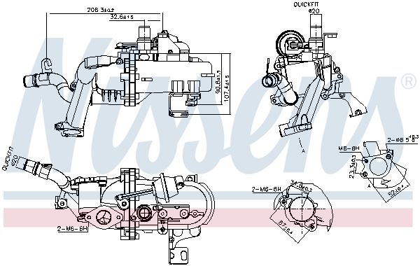 NISSENS 989285 Cooler, exhaust gas recirculation
