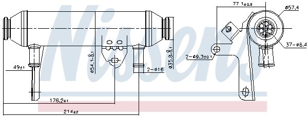 NISSENS 989292 Cooler, exhaust gas recirculation