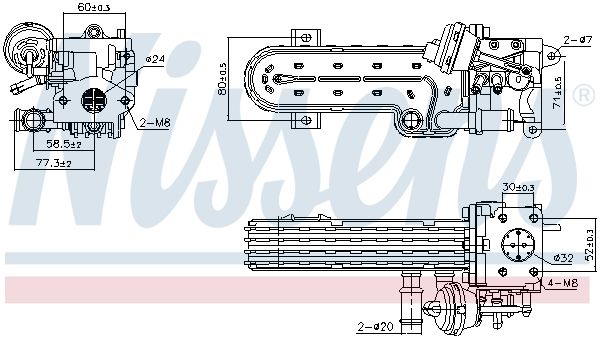 NISSENS 989413 Cooler, exhaust gas recirculation