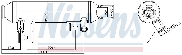NISSENS 989419 Cooler, exhaust gas recirculation