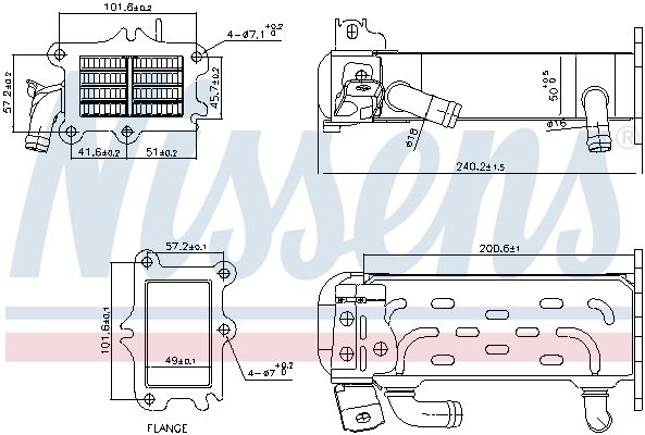 NISSENS 989447 Cooler, exhaust gas recirculation