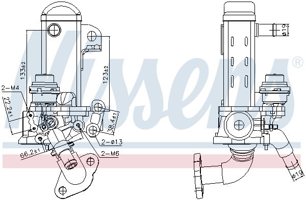 NISSENS 989461 Cooler, exhaust gas recirculation