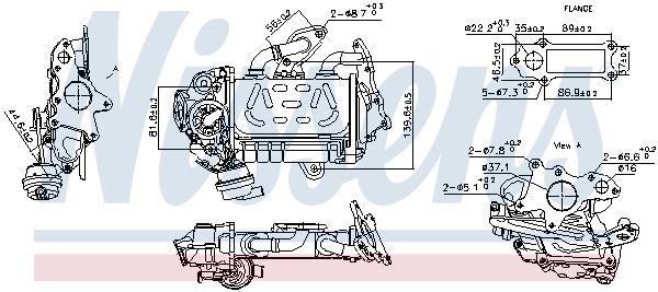 NISSENS 989478 Cooler, exhaust gas recirculation