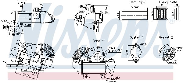 NISSENS 989494 Cooler, exhaust gas recirculation