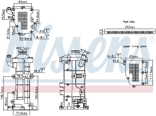 NISSENS 989503 Cooler, exhaust gas recirculation