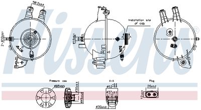 Expansion Tank, coolant NISSENS 996167