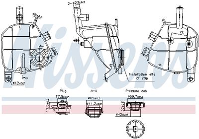 Expansion Tank, coolant NISSENS 996202