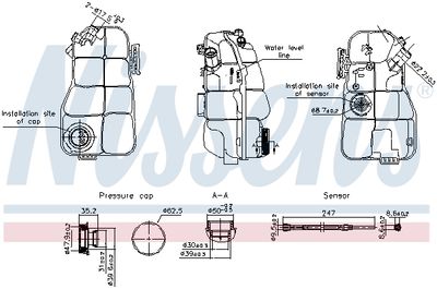 Expansion Tank, coolant NISSENS 996215