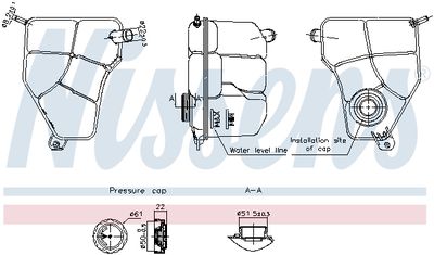 Expansion Tank, coolant NISSENS 996217