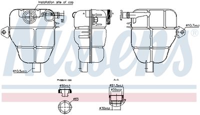 Expansion Tank, coolant NISSENS 996218